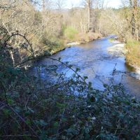 Pilchuck Creek upstream from the bridge